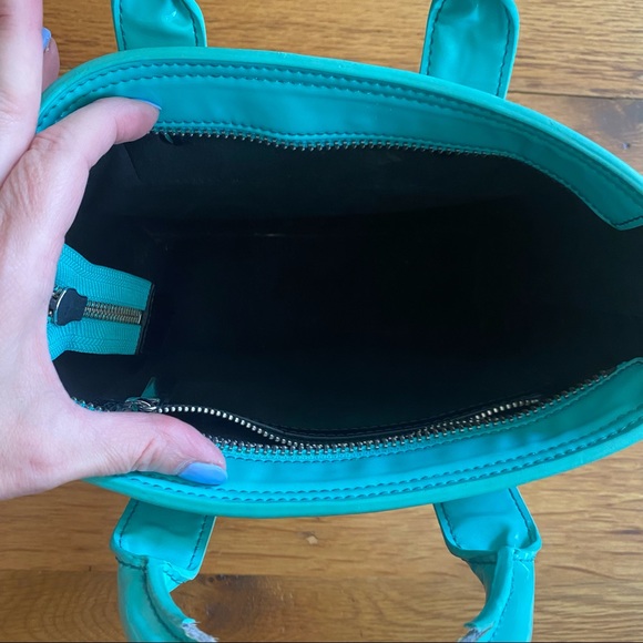 Hunter Original Mini Tote Crossbody Bag in Aqua Green - Picture 14 of 16